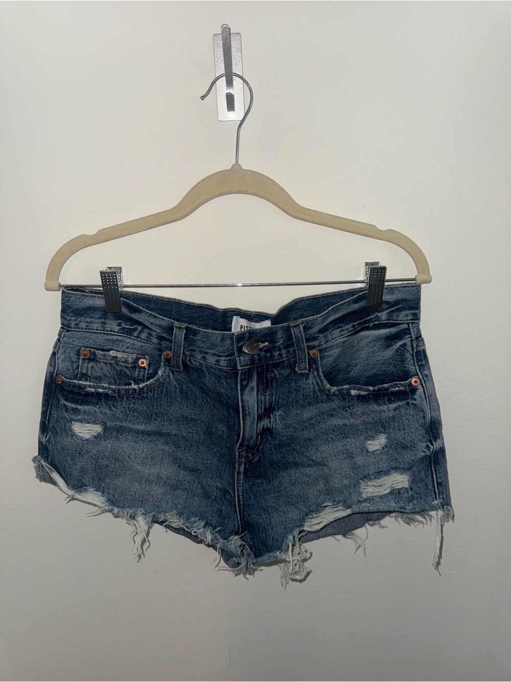 Pistola Distressed Cutoff Denim Shorts Size 28